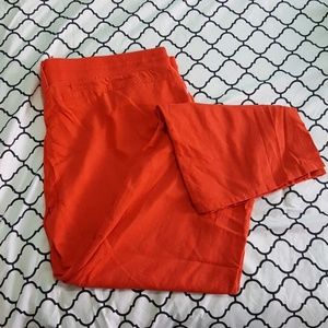 Orange Linen Pants